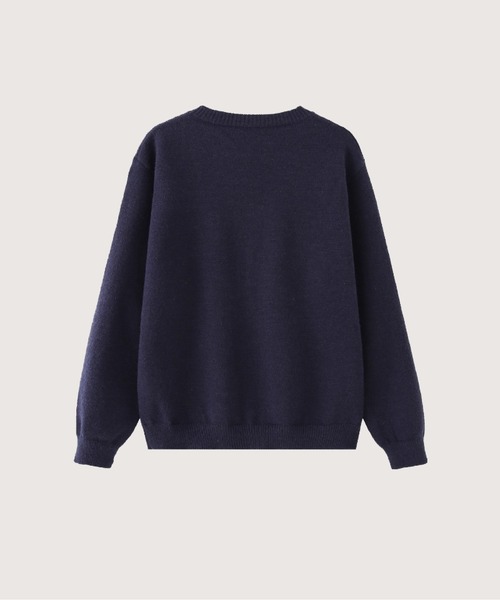 LA POMME petit（ラポミ・プチ） カーディガン Ribbon Motif Navy