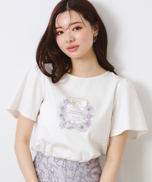 「couture brooch」 半袖カットソー 38 ピンク レディース_画像5