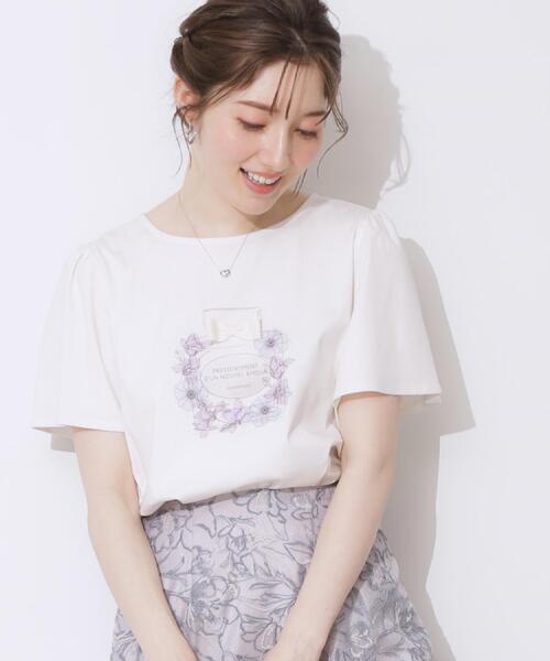 「couture brooch」 半袖カットソー 38 ピンク レディース_画像9