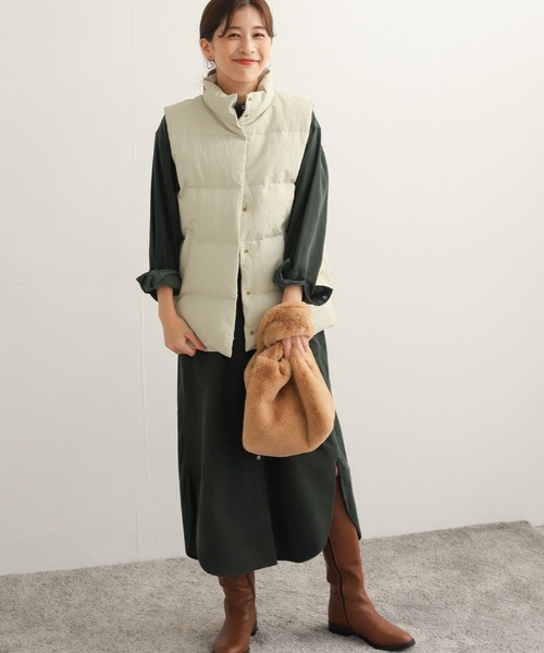 Diagramベージュダウンベスト Diagramベージュダウンベスト