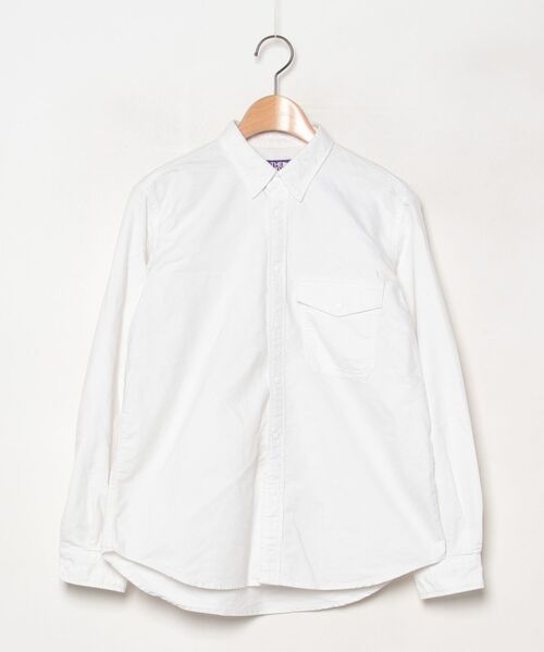 THE NORTH FACE PURPLE LABEL 白シャツ THE NORTH FACE PURPLE LABEL 「THE LABEL」 長袖シャツ WS ホワイト