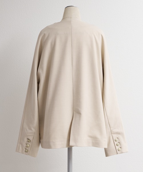 pual ce cin ジャケット ノーカラージャケット ラペルレス レディース