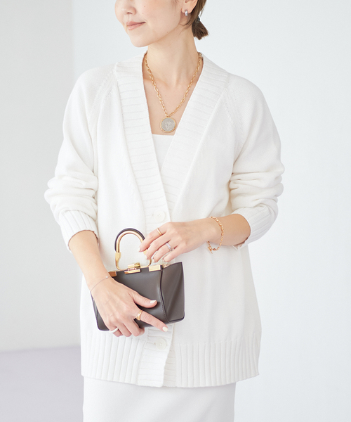 「Plage」 ニットカーディガン FREE ピンク レディース_画像9