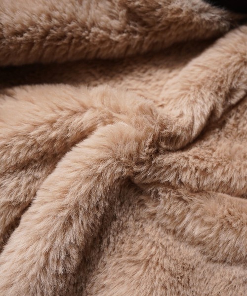 ブルゾン アウター フードファー クロップド 迷彩 ジャケット / Hooded