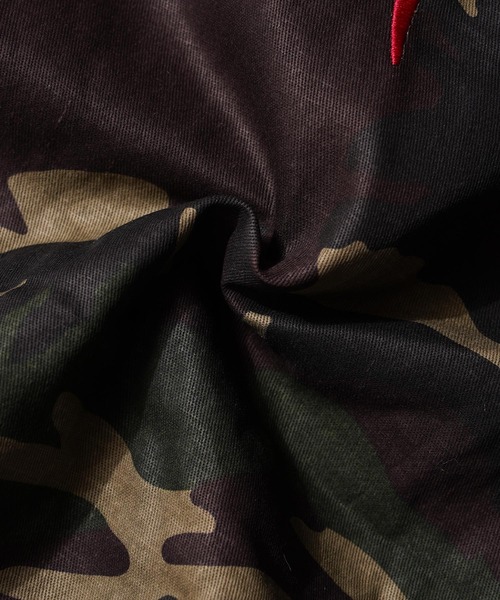 ブルゾン アウター フードファー クロップド 迷彩 ジャケット / Hooded