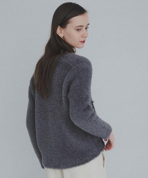 URBAN RESEARCH Sonny Label ニット セーター ラメフェザーVネック