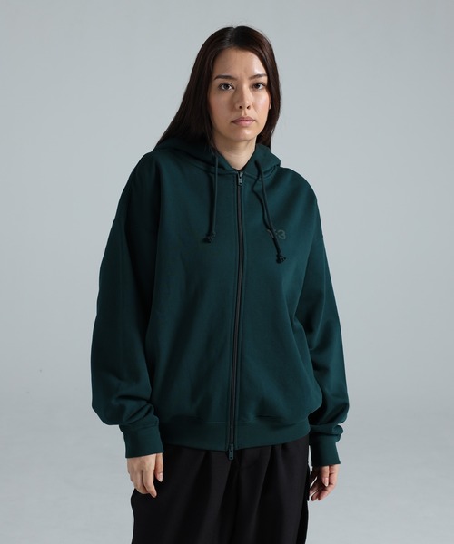 パーカー Y-3 BRUSHED TERRY ZIP HOODIE メンズ レディースの画像