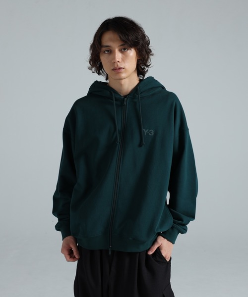 パーカー Y-3 BRUSHED TERRY ZIP HOODIE メンズ レディースの画像