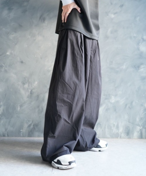 NOIZY ワイドパンツ パンツ Over-Wide Leg Pants / コットンナイロン