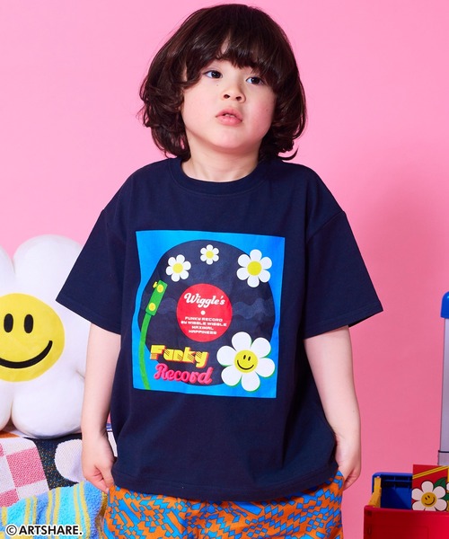 wiggle wiggle tシャツ 「wiggle wiggle」別注プリント半袖T キッズ