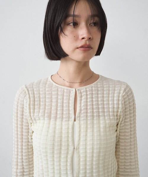 美品☆ラウンジドレス カーディガン Loungedress（ラウンジドレス） カーディガン シアーカーデ レディース