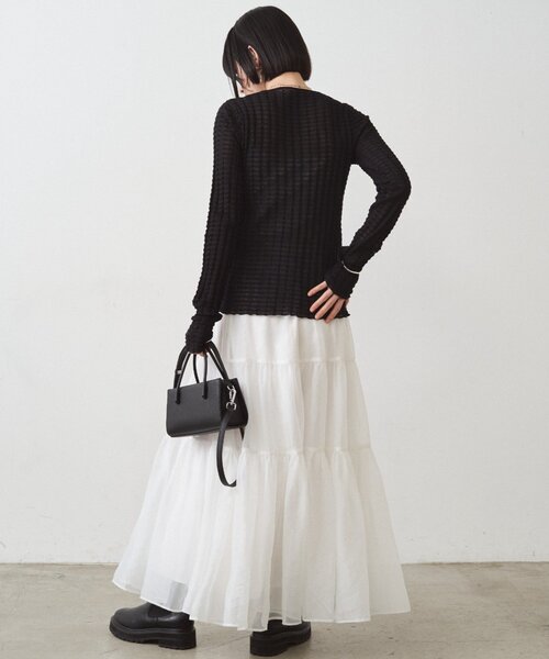 Loungedress（ラウンジドレス） カーディガン シアーカーデ 秋服