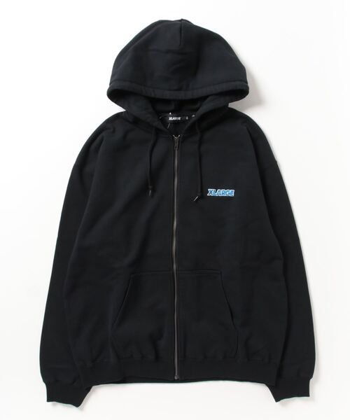 「XLARGE」 ジップアップパーカー L ブラック メンズ_画像2