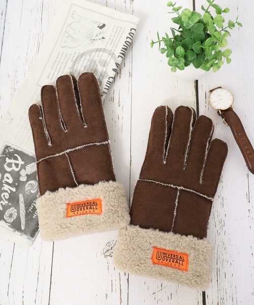 AFB（エーエフビー） 手袋 FLUFFY BORDER GLOVE メンズ : ZOZOTOWN