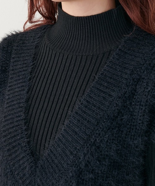 「LARUTA」 コンビワンピース FREE オフホワイト レディース_画像7