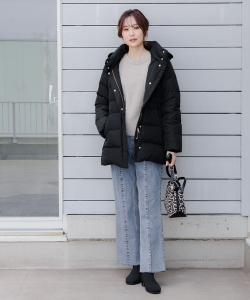 GLOBAL WORK（グローバルワーク） ダウンコート MEDIUM ブラック