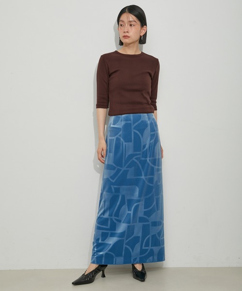 「MILLER」 7分袖カットソー FREE ラベンダー レディース_画像3