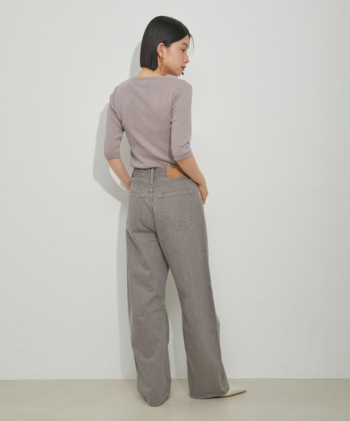 「MILLER」 7分袖カットソー FREE ラベンダー レディース_画像5