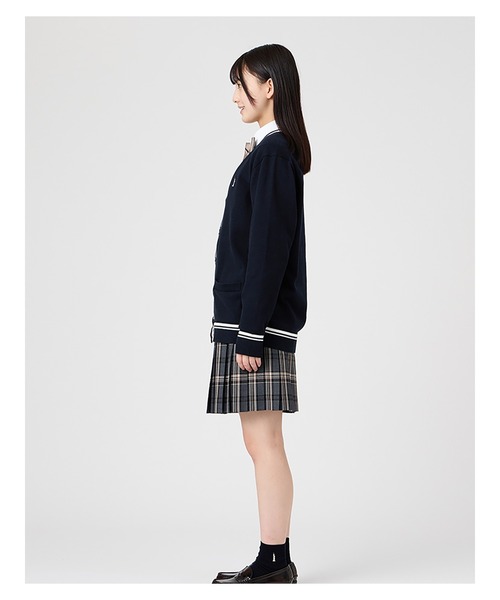 新品 イーストボーイ スクールセーター カーディガン 紺 ネイビー 女の子 9号 EASTBOY（イーストボーイ） カーディガン スクールカーディガン 女子
