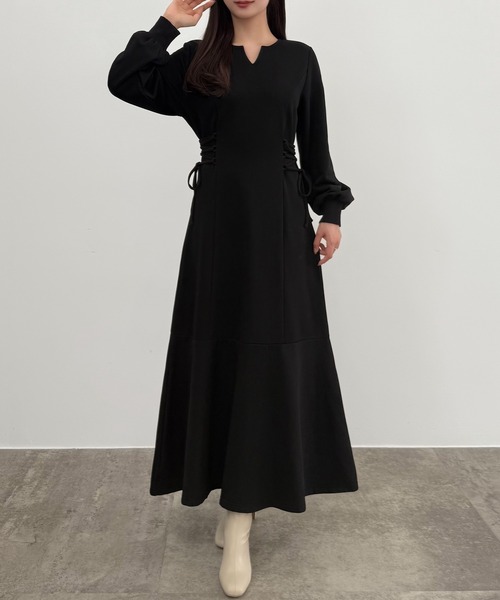 「CENEA」 コンビワンピース SMALL グレイッシュベージュ レディース_画像2