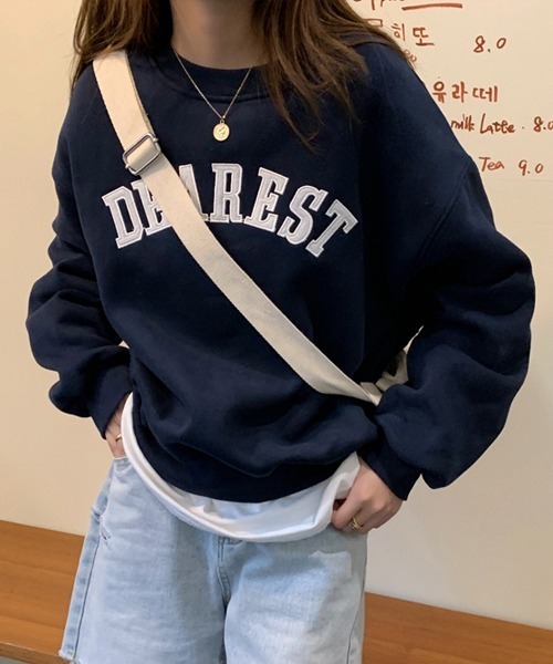 「Chaco closet」 スウェットカットソー FREE ネイビー レディース_画像4