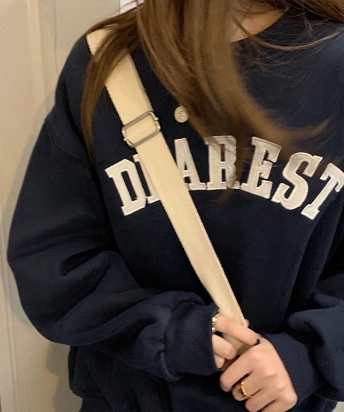 「Chaco closet」 スウェットカットソー FREE ネイビー レディース_画像8