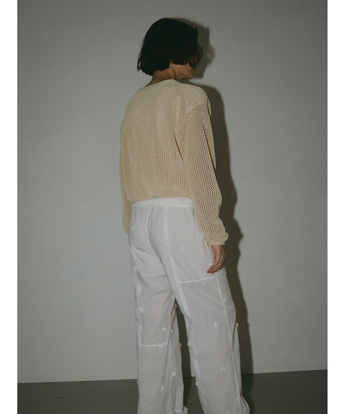 「HER.」 ニットカーディガン フリー オフホワイト レディース_画像3