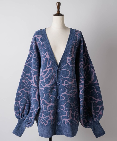 「LA BELLE ETUDE」 ニットカーディガン FREE ブラック レディース_画像2