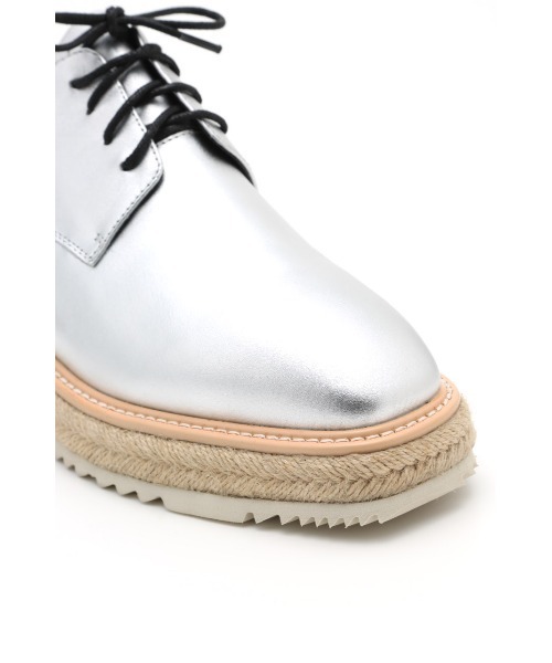 「STACCATO」 シューズ 24.5cm シルバー レディース_画像3