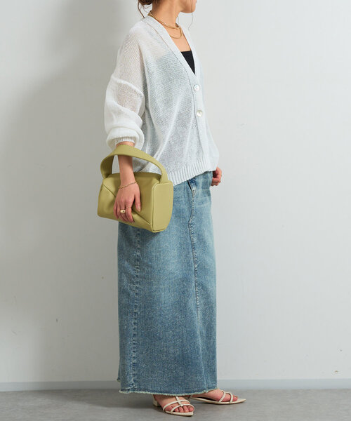 「un dix cors」 ニットカーディガン FREE ネイビー レディース_画像8