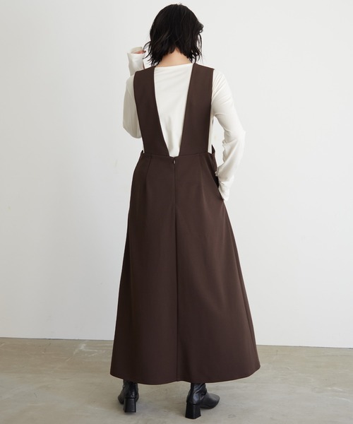 「for/c」 サロペットスカート L ブラウン レディース_画像6