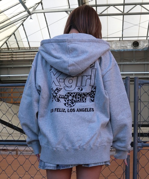 値下げ！！ X-girl エックスガール パーカー X-girl（エックスガール） パーカー 「ムラサキスポーツ限定」X-GIRL