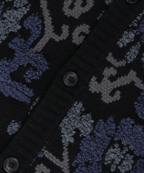 「JUNRED」 ニットカーディガン M ブルー系その他4 メンズ_画像5