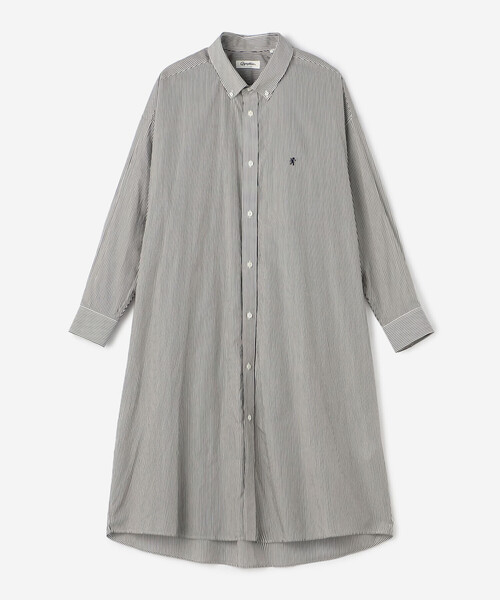 「GYMPHLEX」 シャツワンピース 14 グレー系その他 レディース_画像5