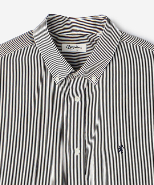 「GYMPHLEX」 シャツワンピース 14 グレー系その他 レディース_画像6