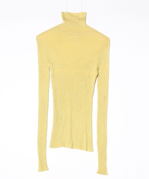 「AKANE UTSUNOMIYA」 タートルネックニット 36 イエロー レディース_画像2