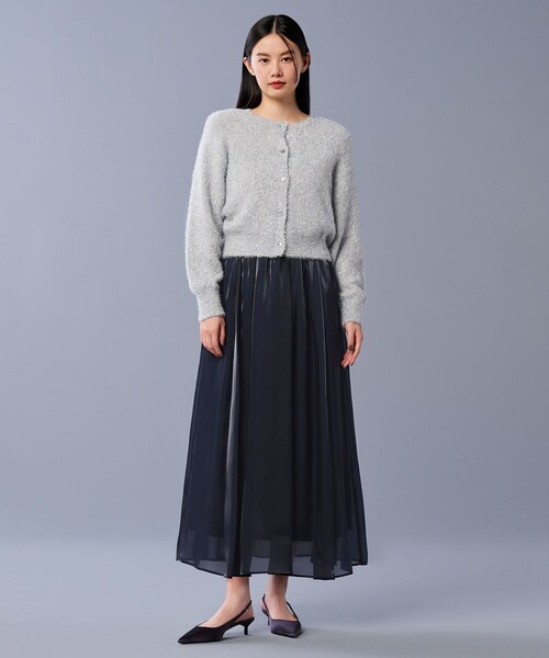 「uncrave」 ニットカーディガン 2 シルバー レディース_画像5