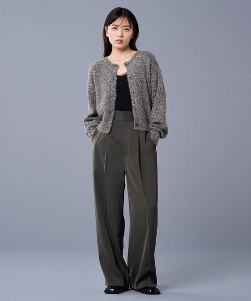 「uncrave」 ニットカーディガン 2 シルバー レディース_画像7