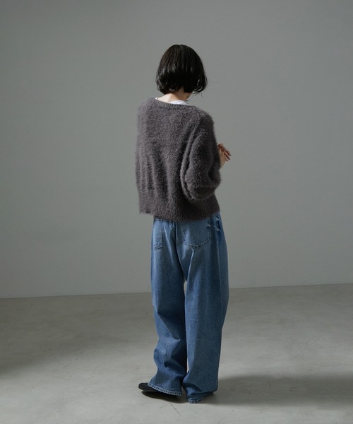「SALON adam et rope'」 長袖ニット FREE ベージュ系その他 レディース_画像2
