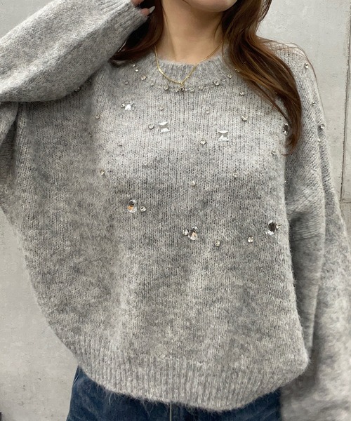 「ROGER AND RAW」 長袖ニット FREE ライトパープル レディース_画像2