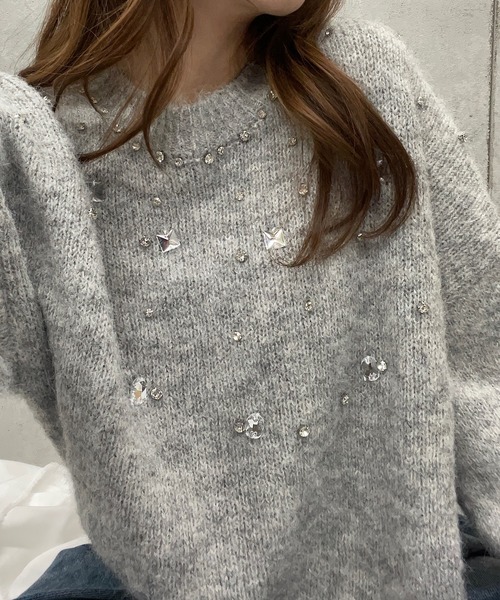 「ROGER AND RAW」 長袖ニット FREE ライトパープル レディース_画像9