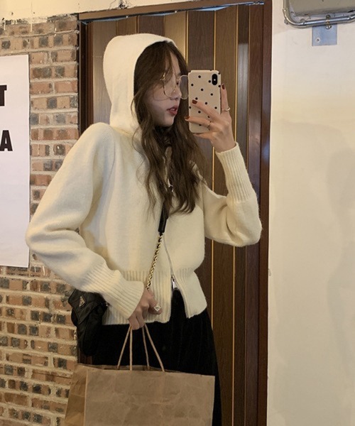 「HALEY PESCA」 ニットカーディガン SMALL ベージュ レディース_画像4