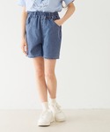 パンツ キッズ デニムバックリボンショートパン...の詳細画像5