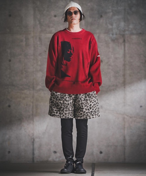 「GLIMCLAP」 長袖ニット L ブラック メンズ_画像4