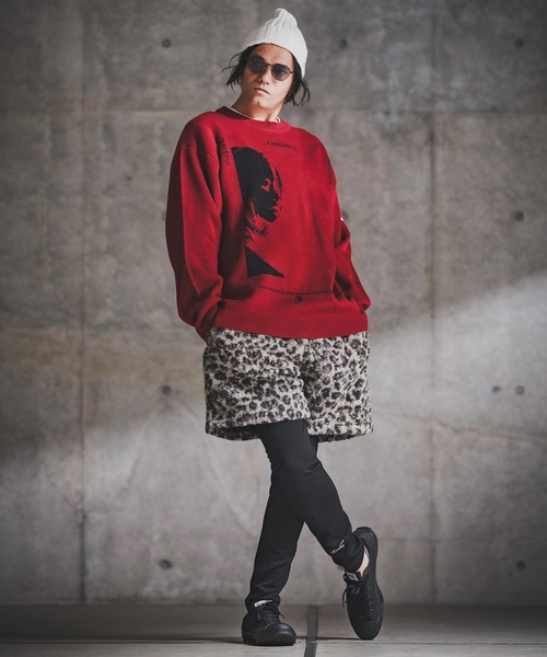 「GLIMCLAP」 長袖ニット L ブラック メンズ_画像5