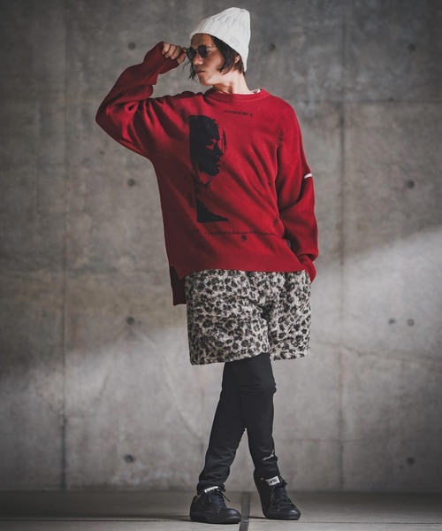 「GLIMCLAP」 長袖ニット L ブラック メンズ_画像6