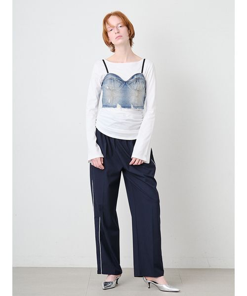 SORIN（ソリン） Soiled Denim Bustier/ソイルドデニムビスチェ