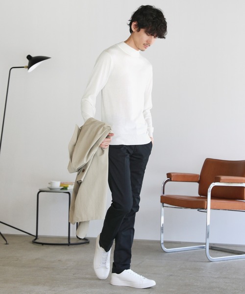 「SPU」 長袖ニット M チャコール メンズ_画像2