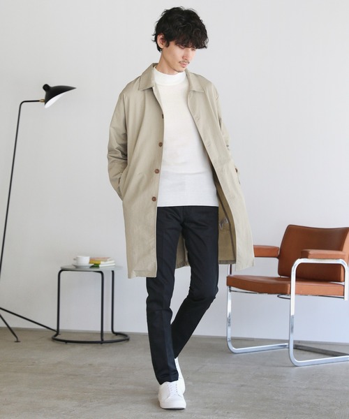 「SPU」 長袖ニット M チャコール メンズ_画像4