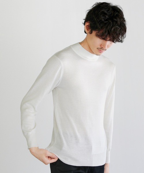 「SPU」 長袖ニット M チャコール メンズ_画像7